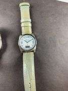 Timex Wrist Watch Expedition Blue Dial,running   And Wrist Watch By Stauer ( back cracked) not running