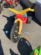 Children’s Plastic Tricycle with Pedals and Large Front Wheel