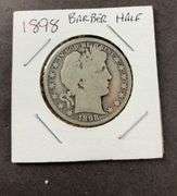 1898 barber half dollar