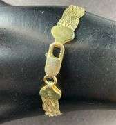 Bracelet With Five Intertwined Silver Strands Made In Italy 7.8 grams Sterling Silver size 7"