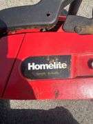 Homelite Chainsaw with 14” Bar and Chain, Includes Hardcover Case