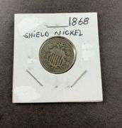 1868 shield nickel