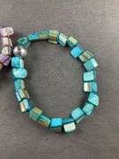 Three Beaded Bracelets Purples And Blues