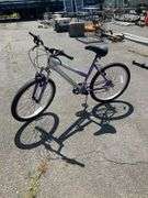 Magna Great Divide 21-Speed Mountain Bike With Silver and Purple Frame