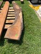 Natural Edge Lumber Slab, 80”L, Width Tapering 12” to 5”