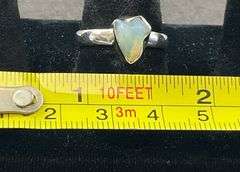 Sterling silver rough opal ring size 7.5