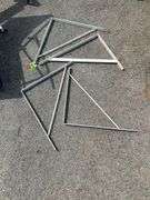 Four Metal Wall Brackets in Geometric Design