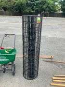 Partial Roll of Black Metal Fencing, 48”H
