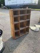 Wooden Divided Organizer with 12 Cubbies