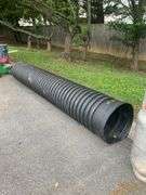 Black Corrugated Plastic Pipe, 9’5”L x 15” Diameter