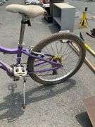 Purple Fuji 24-Inch Bicycle with Gear System