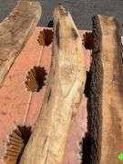 Natural Lumber Slab, 76 Inches Long with Tapered Width of 4 to 9 Inches