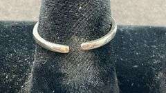 Sterling silver open end ring size 6.5