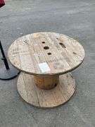 40” Diameter and 27” Height Wooden Spool Table