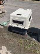 Durable Plastic Pet Carrier with Metal Grid Door, 30″Lx20″Wx20″H