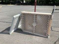 8-Panel Vented Playpen and Hallway Gate Set