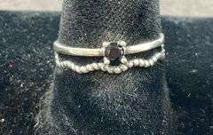 Sterling silver open end ring size 6.5