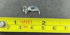Sterling silver crescent moon pendant .71g