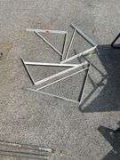 Four Metal Wall Brackets in Geometric Design
