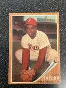 1962 Topps Tony Taylor Baseball Card #77, Philadelphia Phillies