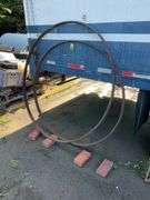 Two Iron Rings, 52-Inch and 60-Inch Diameter