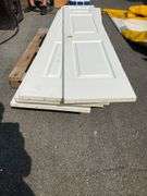 Six 3-Panel Pantry/Closet Doors, White Finish, 80”Hx18”W Each
