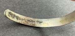 “LSJ” Silver Cuff Bracelet 11 grams Sterling Silver size 2"