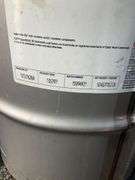 Empty Mobil SHC Synthetic Lubricant Drum with Lid, 27″Hx15″Dia