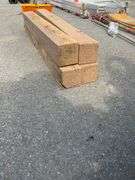 Four Wooden Posts, 36-inch and 40-inch Heights, 3.5×3.5 Inches