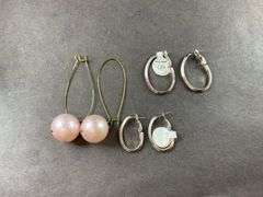 Three Sets Of Earrings