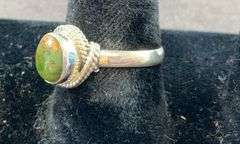 Sterling silver chrysocolla ring size 6.5