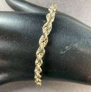 Twisted Bracelet Made In Italy 8.8 grams Sterling Silver size 8"
