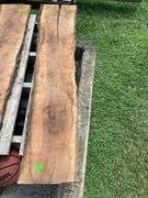 Natural Hardwood Slab, Approximately 56″ Length and 11.5″ Width Per End