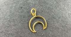 Goldtone moon pendant