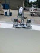Freestanding Utility Sink With Dual-Handle Faucet
