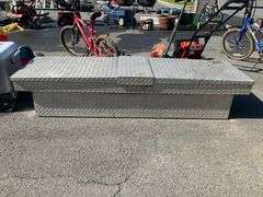 Diamond Plate Truck Bed Toolbox, 69″L, by Davis Manufacturing Co.
