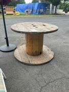 40” Diameter and 27” Height Wooden Spool Table