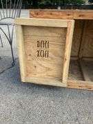 Wooden Dog House With Hinged Door