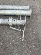 Three Galvanized Steel Shoring Posts with Threaded Ends