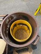 Plastic Bin with Trashcans and Planter Dolly