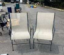 Outdoor Metal Spring Rocking Chairs With Mesh Seating