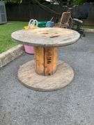 Wooden Spool, 36-Inch Diameter x 25-Inch Height