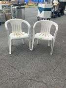 White Plastic Outdoor Chairs