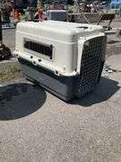 Durable Plastic Pet Carrier with Metal Grid Door, 30″Lx20″Wx20″H