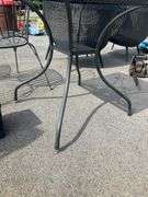 Square Mesh Metal Side Table, 28”x28”
