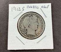 1912 S barber half dollar
