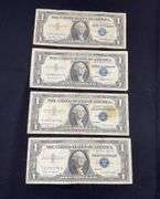 Four silver certificates 1957(2) and 1957B(2)