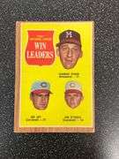 1962 Topps National League Win Leaders Baseball Card #58