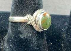 Sterling silver chrysocolla ring size 6.5