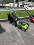 Greenworks Electric Lawn Mower with 18-Inch Cutting Width